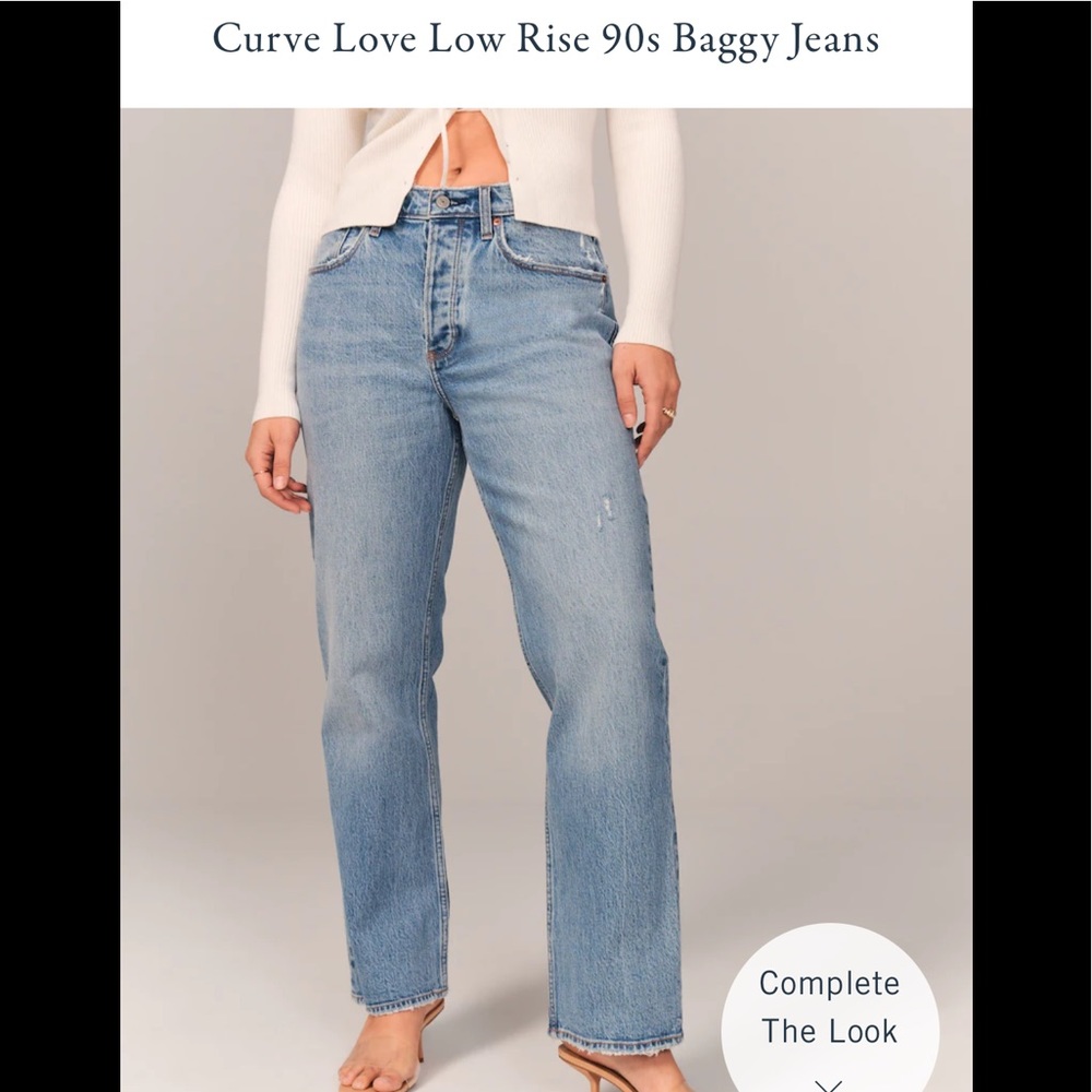 90s low rise curve love baggy jeans